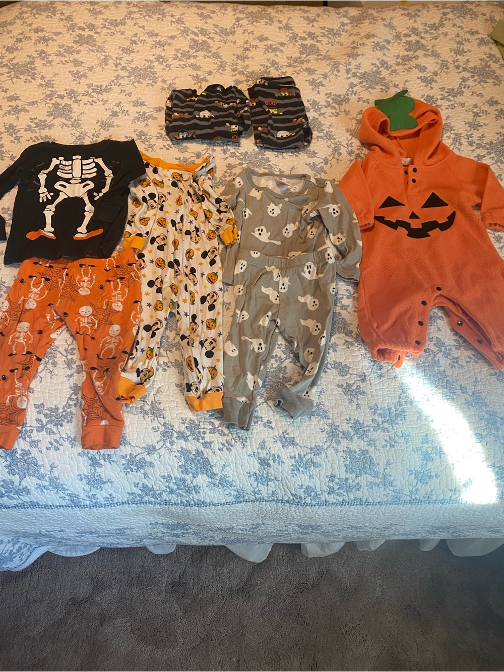 Toddler Boy 18-Month Halloween Clothes and Pajama Bundle
